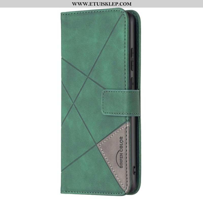 Etui Folio do Samsung Galaxy M23 5G Kolorowe Trójkąty Binfena